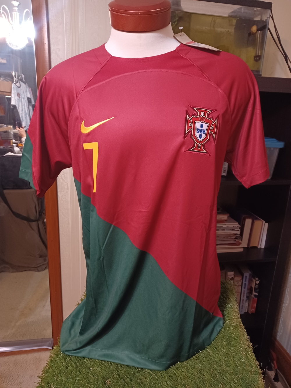 Portugal Red & Green Football Jersey by Nike - Men's